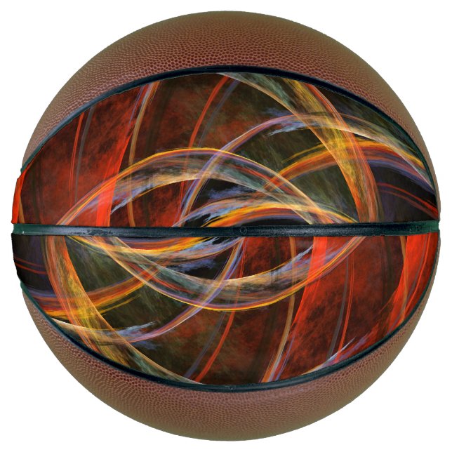 Ballon De Basket Rompre le cercle de l'art Abstrait (Devant)