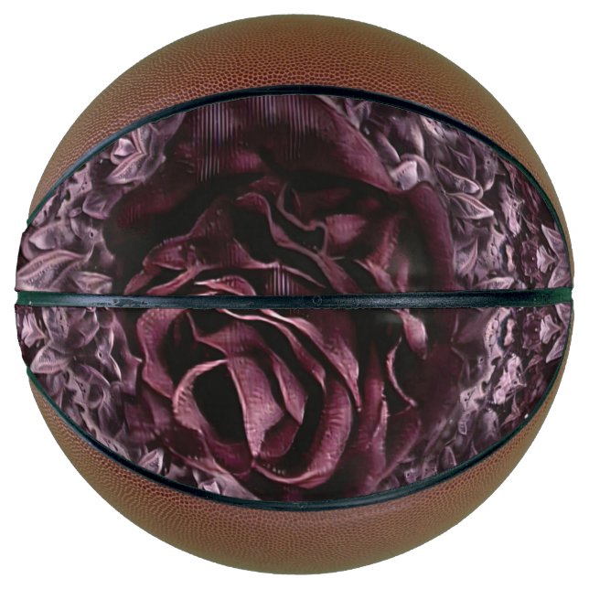 Ballon De Basket Rose Mandala (Devant)