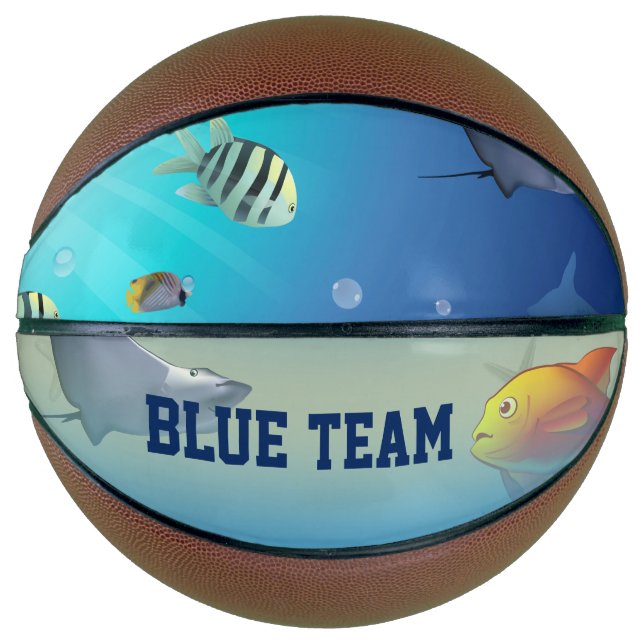Ballon De Basket Scène sous-marine (Devant)