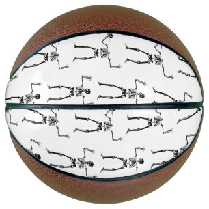 Ballon De Basket Skeletons D'Halloween, Baguette Ou Traite, Boo
