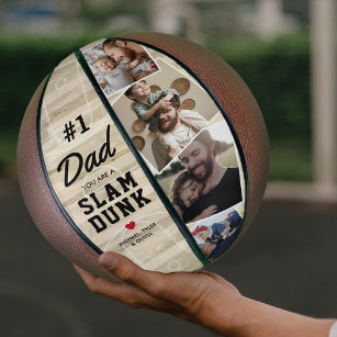 Ballon De Basket Slam Dunk Papa Photo Keepsaké