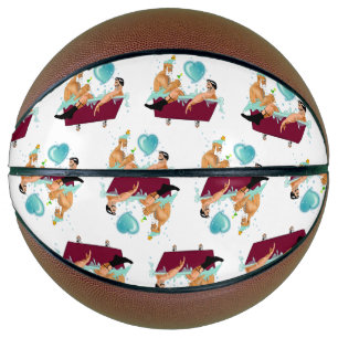 Ballon De Basket SlipperyJoe's deux gays hommes aiment la baignoire
