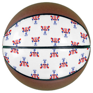 Ballon De Basket SlipperyJoe's fête d'indépendance du 4 juillet cla