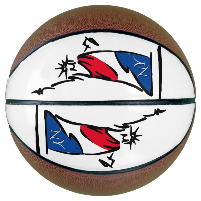 Ballon De Basket Statue de la Liberté / Lady Liberty Stripes (Devant)