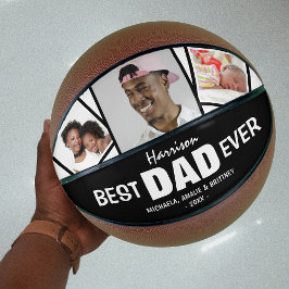 Ballon De Basket Super Cool 'MEILLEUR DAD JAMAIS' Photo et nom