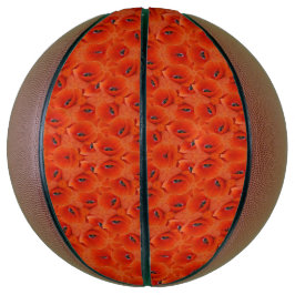 Ballon De Basket Symphonie du pavot rouge