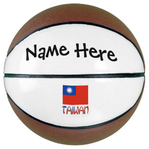 Ballon De Basket Taïwan et drapeau de Taïwan personnalisés