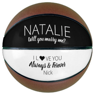 Ballon De Basket Veux-Tu M'Épouser ? Proposition Sports