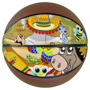 Ballon De Basket Viva Mexico Homme, Sombrero Donkey