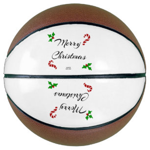 Ballon De Basket Vœux de Noël Basketball