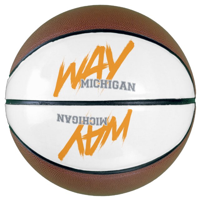 Ballon De Basket WAY Michigan Basketball (Devant)