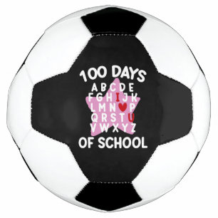 Ballon De Foot 100 jours d'alphabet scolaire 100ème jour enseigna