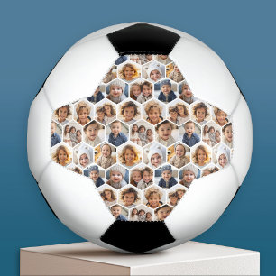Ballon De Foot 12 Collage de photos - motif nid d'abeille hexagon