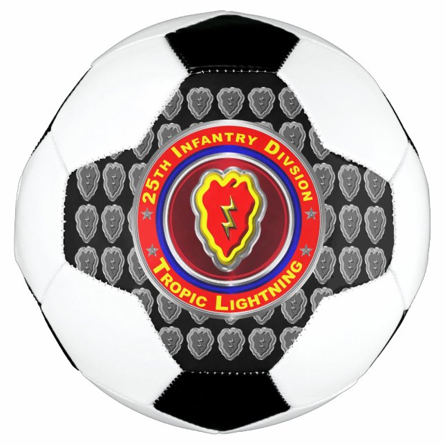 Ballon De Foot 25e division d'infanterie "Foudre tropicale" (Devant)
