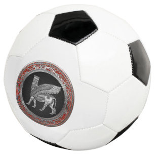 Ballon De Foot [310] Taureau ailé assyrien - Lamassu argenté