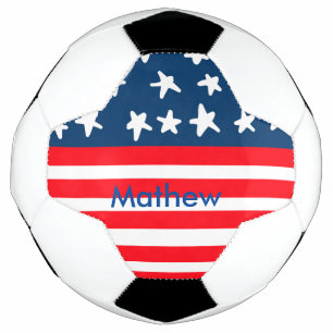 Ballon De Foot 4 juillet jour de l'indépendance ajouter nom texte