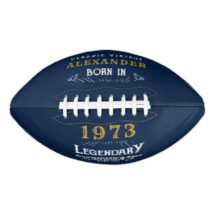 Ballon De Foot 50e anniversaire 1973 Monogramme légendaire