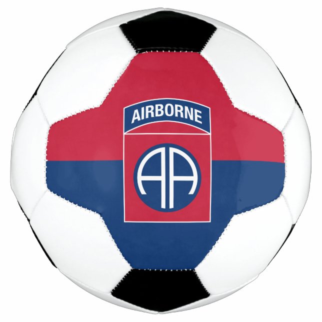 Ballon De Foot 82e division aérienne Flag Military Vétéran (Devant)