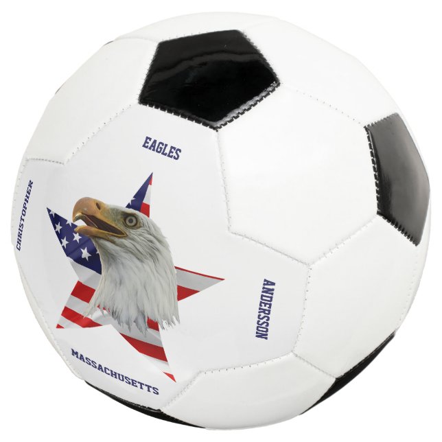 Ballon De Foot Aigle Vigilant, Drapeau Américain, Étoile (3/4)