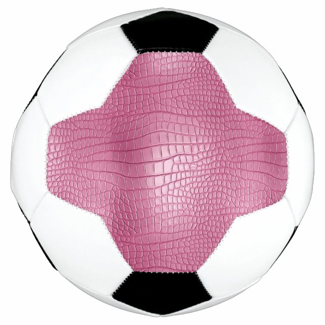 Ballon De Foot Animal rose Faux Alligator (Devant)