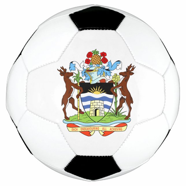 Ballon De Foot antigua et emblème de barbuda (Devant)