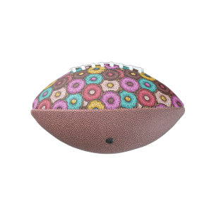 Ballon De Foot Aquarelle colorée beignets avec Motif d'arrosage