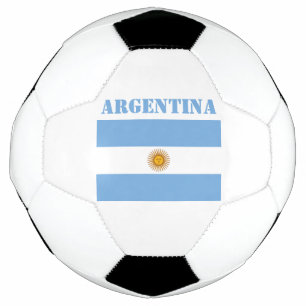 Ballon De Foot Argentine Drapeau Football Football Argentine Bleu