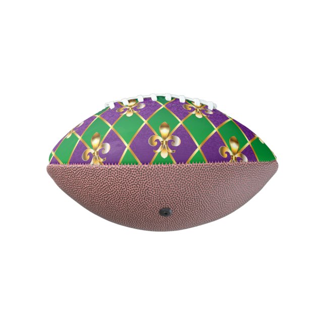 Ballon De Foot Arrière - plan de bijoux Mardi Gras (Tourné à 270°)