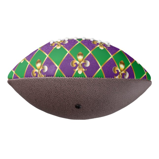 Ballon De Foot Arrière - plan de bijoux Mardi Gras (Tourné à 270°)