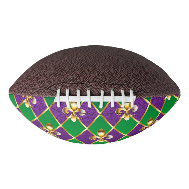 Ballon De Foot Arrière - plan de bijoux Mardi Gras (Devant)