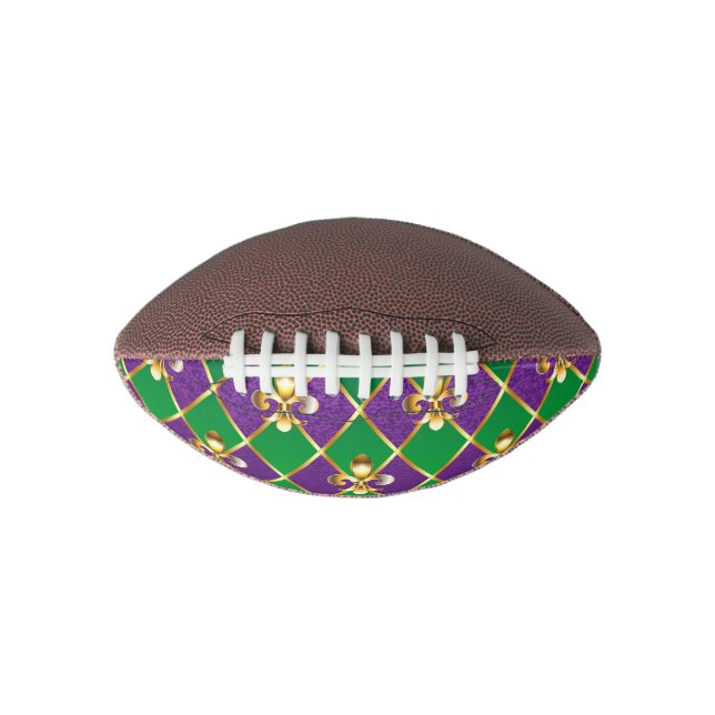 Ballon De Foot Arrière - plan de bijoux Mardi Gras (Devant)
