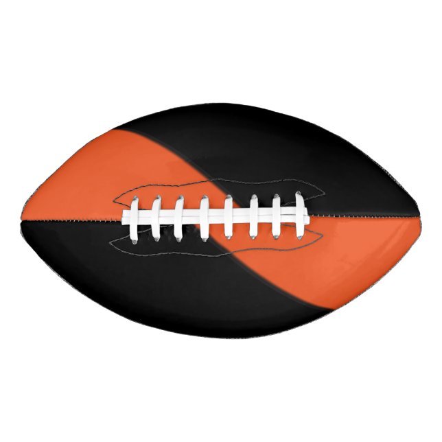 Ballon De Foot Art contemporain orange / Noir (Devant)