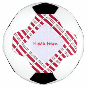 Ballon De Foot Autriche Drapeau Autrichien Personnalisé en Rouge