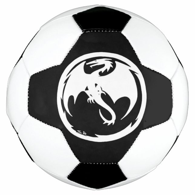 Ballon De Foot Bal de football du Dragon blanc (Devant)