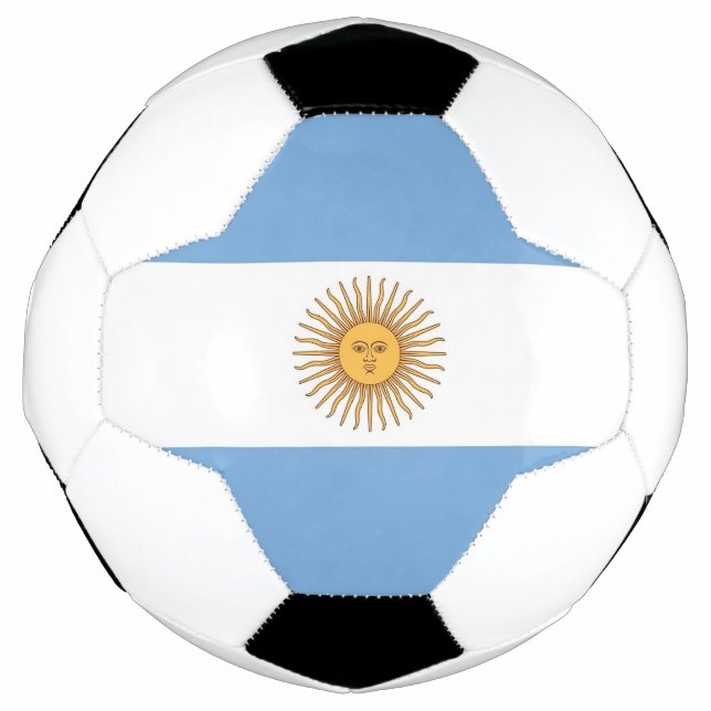 Ballon De Foot Bal de football patriotique avec drapeau argentin (Devant)