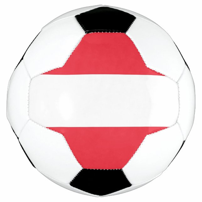 Ballon De Foot Bal de football patriotique avec drapeau autrichie (Devant)