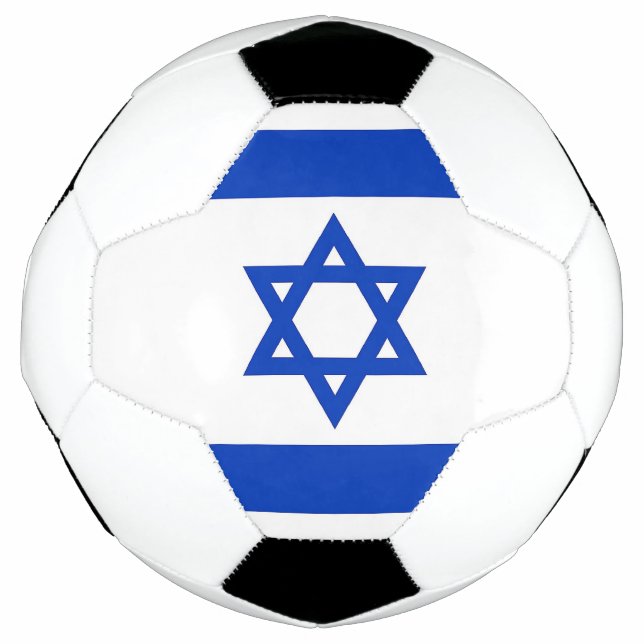 Ballon De Foot Bal de football patriotique avec drapeau d'Israël (Devant)