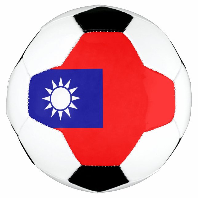 Ballon De Foot Bal de football patriotique avec drapeau taïwanais (Devant)