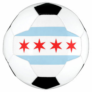 Ballon De Foot Bal de soccer patriotique avec drapeau de Chicago,