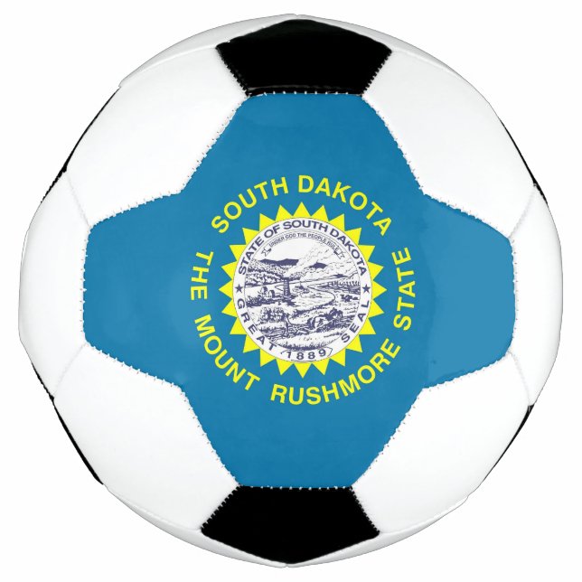 Ballon De Foot Bal de soccer patriotique avec drapeau du Dakota d (Devant)