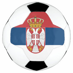 Ballon De Foot Bal de soccer patriotique avec drapeau serbe