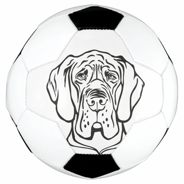 Ballon De Foot Balle de football Great Dane (Devant)