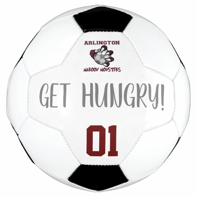 Ballon De Foot Balle de football Monsters Maroon (Devant)