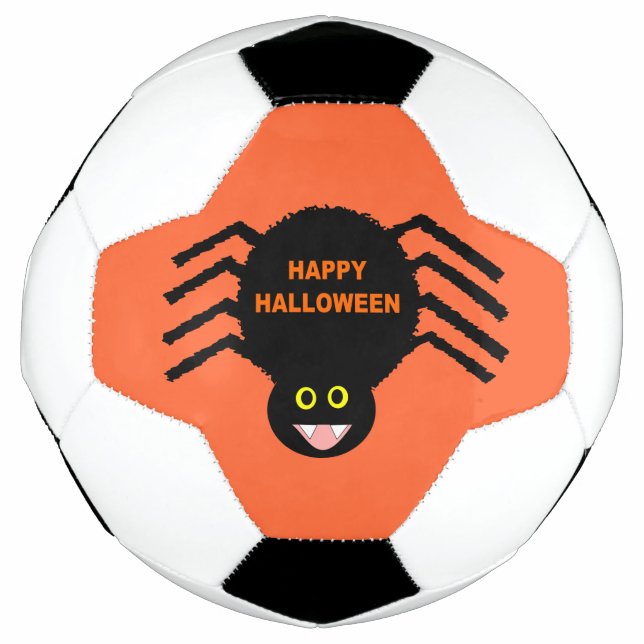 Ballon De Foot Balle de soccer d'Halloween Black Spider (Devant)