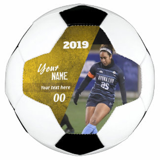 Ballon De Foot Balle de soccer personnalisée en tranches Jaune