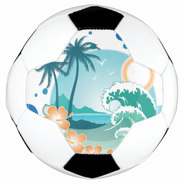 Ballon De Foot Balle de soccer Surf de l'île (Devant)
