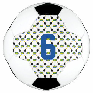 Ballon De Foot Bande dessinée drôle Smart Superhero Boom Bomb AGE