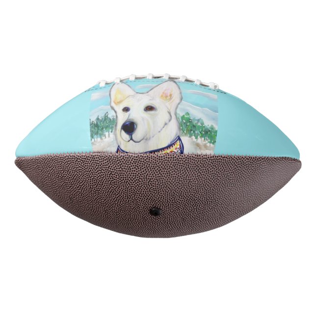 Ballon De Foot Berger allemand blanc (Tourné à 270°)