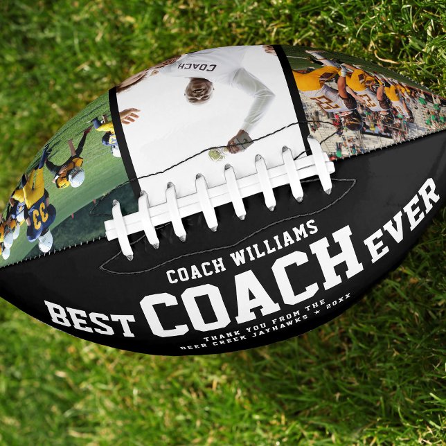 Ballon De Foot BEST COACH PERSONNALISÉ JAMAIS Cool Merci 3 Photos (Créateur téléchargé)