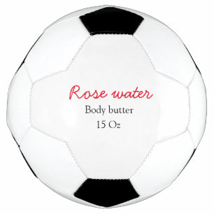 Ballon De Foot beurre corporel à la rose ajoutez votre nom de tex